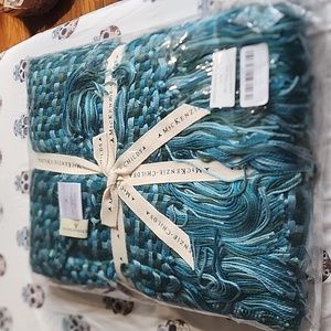 Mackenzie childs basketweave throw
